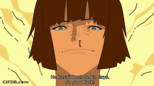 Cartoon Character Saying Not Fed Days Good Luck GIF