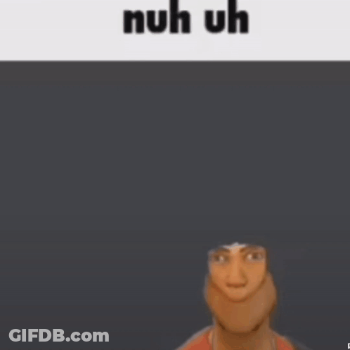 Cartoon Character Saying Nuh Uh GIF