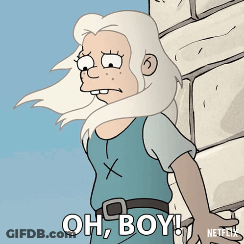 Cartoon Character Saying Oh Boy GIF