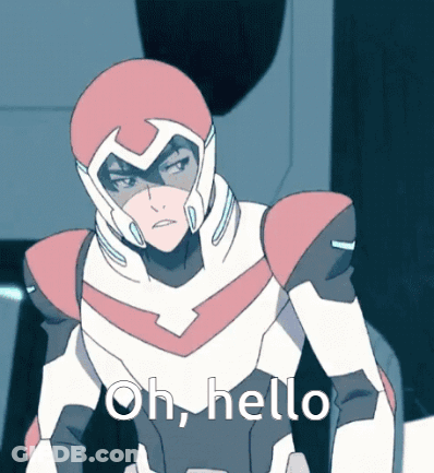 Cartoon Character Saying Oh Hello With Helmet GIF
