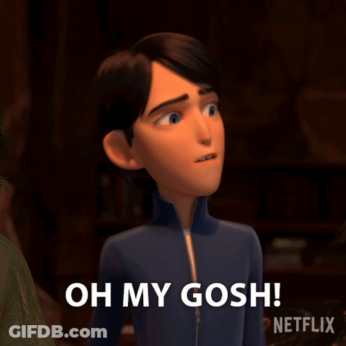 Cartoon Character Saying Oh My Gosh In Netflix Ad GIF