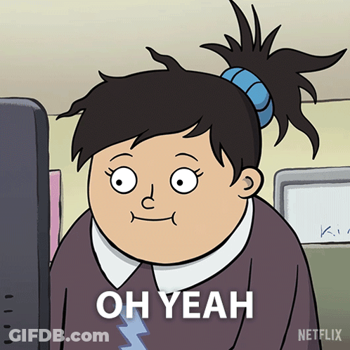 Cartoon Character Saying Oh Yeah Netflix GIF