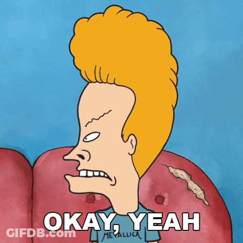 Cartoon Character Saying Okay Yeah Metallica GIF