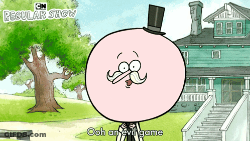 Cartoon Character Saying Ooh Evil Game GIF