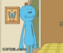 Cartoon Character Saying Ooooh Yeah Can In Front Of Butterfly GIF