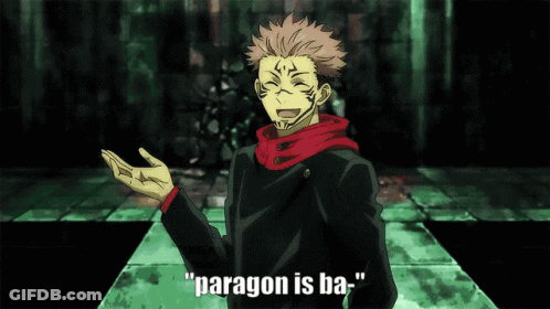 Cartoon Character Saying Paragon Is Ba GIF