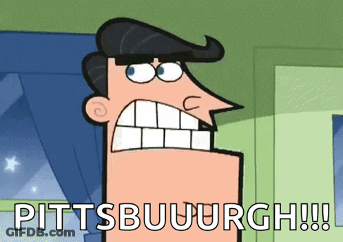 Cartoon Character Saying Pittsbuuurgh GIF