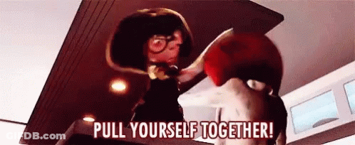 Cartoon Character Saying Pull Yourself Together GIF