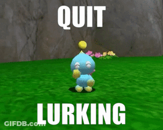 Cartoon Character Saying Quit Lurking GIF
