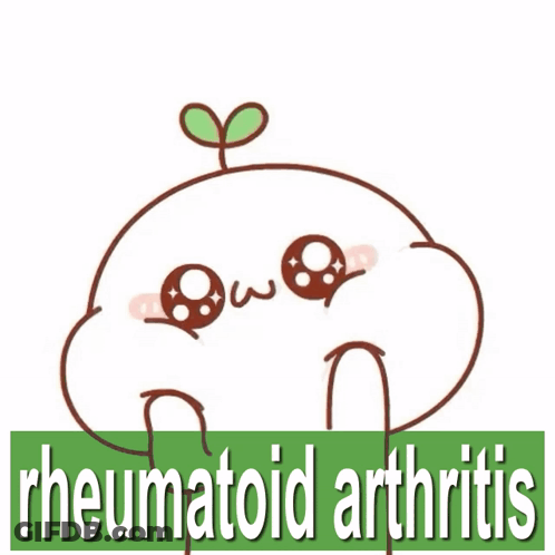 Cartoon Character Saying Rheumatoid Arthritis GIF
