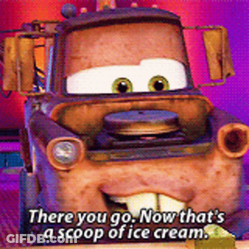 Cartoon Character Saying Scoop Of Ice Cream GIF