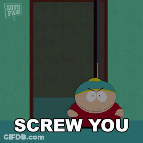 Cartoon Character Saying Screw You GIF