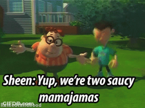 Cartoon Character Saying Sheen Yup GIF
