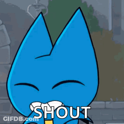 Cartoon Character Saying Shout GIF