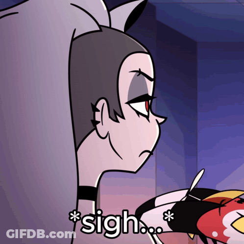 Cartoon Character Saying Sigh GIF