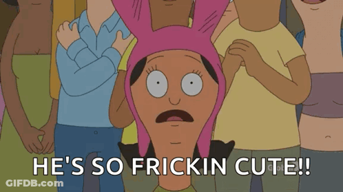 Cartoon Character Saying So Frickin Cute GIF