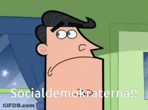 Cartoon Character Saying Socialdemokraterna GIF