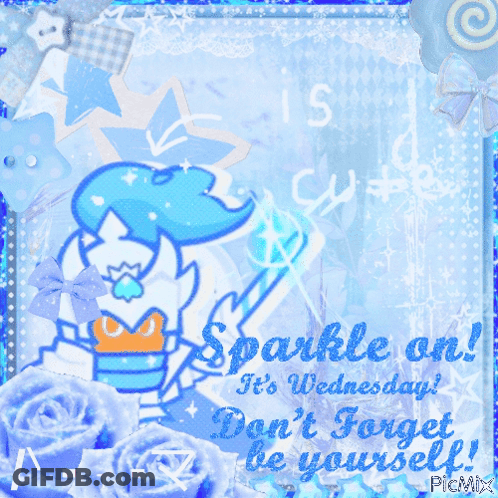 Cartoon Character Saying Sparkle It's Wednesday GIF