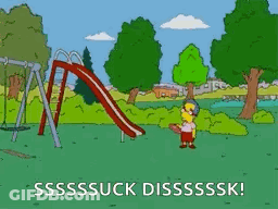 Cartoon Character Saying Ssssssuck Disssssk! GIF