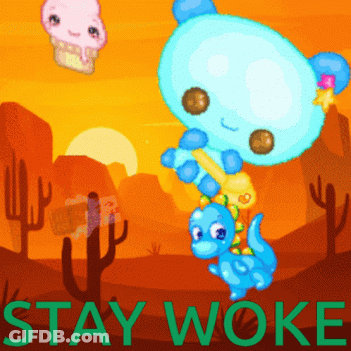 Cartoon Character Saying Stay Woke GIF