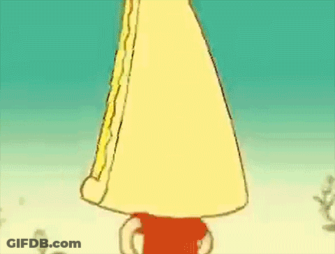 Cartoon Character Saying Thank You My Friends With Roses GIF