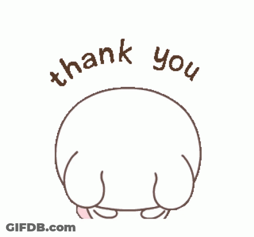 Cartoon Character Saying Thank You With Eyes Closed GIF