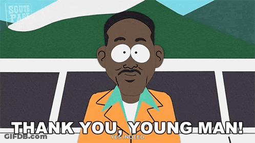 Cartoon Character Saying Thank You GIF