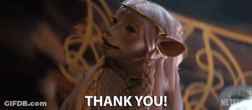 Cartoon Character Saying Thank You GIF