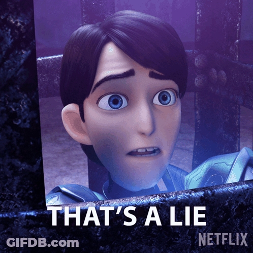 Cartoon Character Saying That's A Lie GIF