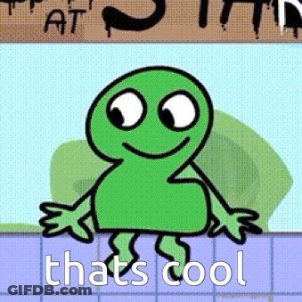 Cartoon Character Saying That's Cool GIF
