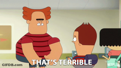 Cartoon Character Saying That's Terrible GIF