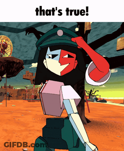 Cartoon Character Saying That's True GIF