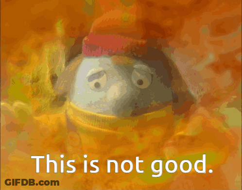 Cartoon Character Saying This Is Not Good GIF