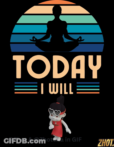 Cartoon Character Saying Today I Will GIF