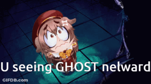 Cartoon Character Saying U Seeing Ghost Netward GIF