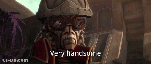 Cartoon Character Saying Very Handsome GIF