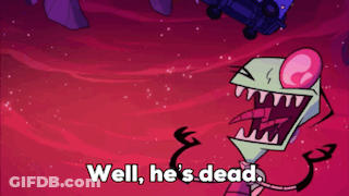 Cartoon Character Saying Well He's Dead GIF
