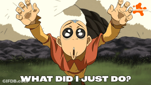 Cartoon Character Saying What Did I Just Do GIF