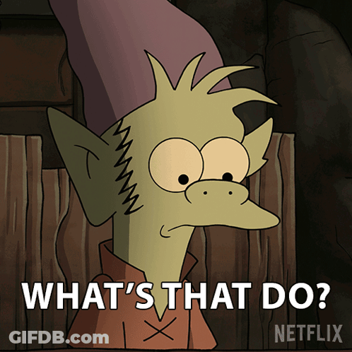 Cartoon Character Saying What's That Do GIF