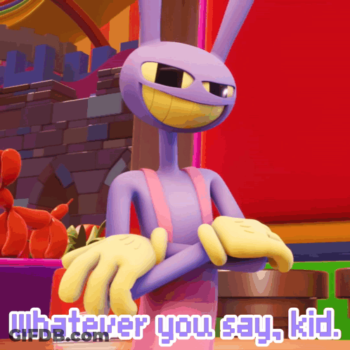 Cartoon Character Saying Whatever You Say Kid GIF