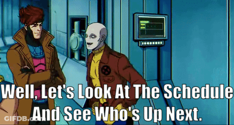 Cartoon Character Saying Who's Up Next GIF