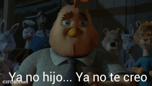 Cartoon Character Saying Ya No Hijo GIF