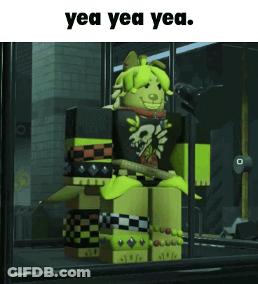 Cartoon Character Saying Yea Yea Yea GIF