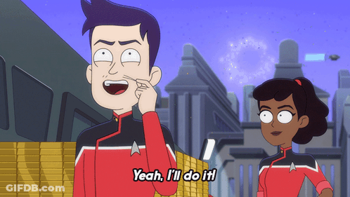 Cartoon Character Saying Yeah I'll Do It GIF