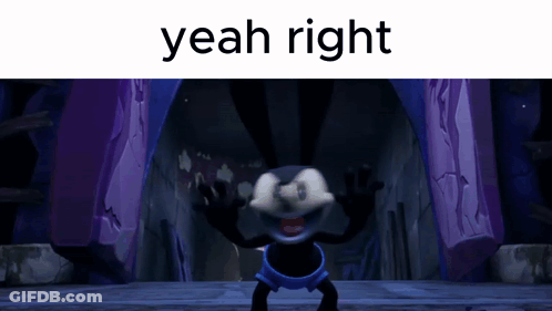 Cartoon Character Saying Yeah Right GIF