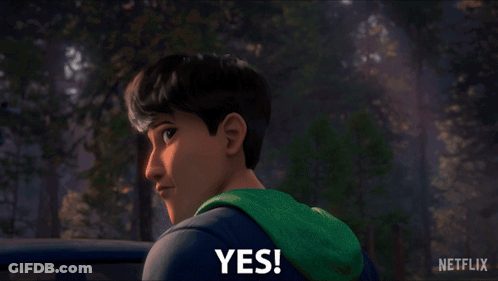 Cartoon Character Saying Yes Exactly GIF