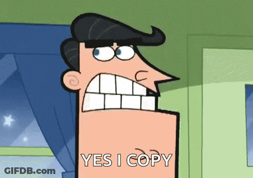 Cartoon Character Saying Yes I Copy GIF