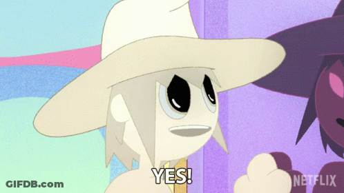Cartoon Character Saying Yes Netflix Logo GIF