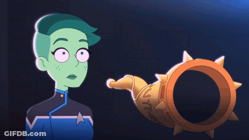 Cartoon Character Saying Yes That's Correct Beside Ring GIF