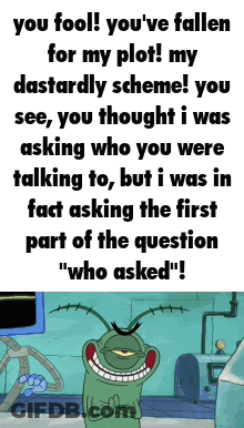 Cartoon Character Saying You Fool GIF